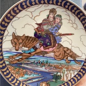 HEINRICH Villeroy & Boch RUSSIAN FAIRY-TALES IVAN TSAREVA GRAY WOLF Plate 2007
